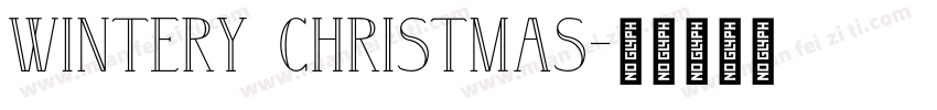 Wintery Christmas字体转换